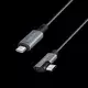 shumee Kabel LogiLink USB-C 90° PD 100W - 2 m, oznaka E, hiter prenos, polnjenje