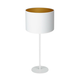 Stona lampa ARDEN 1x E27/60W/230V prečnik 25 cm bela/zlatna