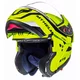 MT HELMETS motoristična čelada s tipom navzgor Atom Divergence (razprodaja), fluo rumena