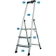 Krause Aluminijasta samostoječa lestev, delovna višina (maks.): 2.65 m Krause Safety 127914 srebrne barve 4.6 kg
