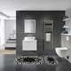 Lessentiel Maison Set 2 prostirke za kupatilo Crno-Beli