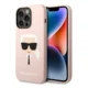 Maska Karl Lagerfeld MagSafe Compatible Case Liquid Silicone Karl Head za iPhone 14 Pro pink.