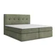 Zelena boxspring postelja s prostorom za shranjevanje 160x200 cm Palta – Makamii