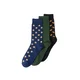 JACK & JONES Nogavice JACLANDO FOOD encijan / pueblo / oliva / črna