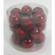 eoshop Stekleni okraski, barva temno rdeča, pr.7cm, cena za 1 embalaža (9 kom) VAK113-7