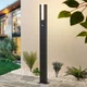 Projektor Lucande Virgalia LED, detektor gibanja, 100 cm, IP54 - Sodobni - antracit, opalno bela - Aluminij