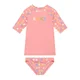 Roxy Komplet majice in kopalne hlačke Roxy Dot ERLWR03328 Roza