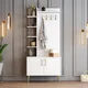 Hanah Home Cipelarnik 90x35x202cm Belo-Zlatni