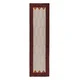 Bordo rdeč/v naravni barvi ročno tkan volnen tekač 60x230 cm Apex Border Wool – Flair Rugs