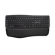 WIRELESS ERGONOMIC KEYBOARD Delux GM908CV BT+2.4G (black)