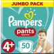 Pampers Pants Maxi+ vel. 4+ (50 kom) - pelene-gaćice (9-15 kg) – Jumbo Pack