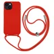 AVIZAR Vrvno ohišje za iPhone 14 Mehak dotik, Rdeča, (5000016090)