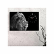 Slika z uro Lion, 45x70 cm