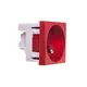 shumee Simon Connect K45 enojna vtičnica z/brez 16A IP20 rdeča K02/