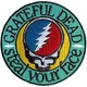 Grateful Dead Steal Your Face Text Emblem Iron-On Patch