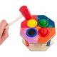 33 Montessori leseno kladivo + kladivo, barvito kladivo TG67016