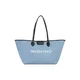 VALENTINO Nakupovalna torba moder denim / bela