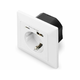 Wall Outlet 1x Safety Outlet,1x USB,1x Type C 5 V 2.8 A, Input: AC 250V 50Hz, RAL 9003