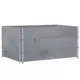 Vidaxl vidaXL Paletne ograje, 3 kosi, sive, 120 x 80 cm, borov les