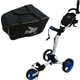 Axglo TriLite 3 Wheel Trolley White/Blue SET