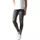 Womens Cut Knee Leggings Acid Black