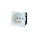 Vtičnica 2P+Z modul 45X45 16A/250V bela 2000-42