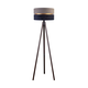 Duolla - Podna lampa DUO 1xE27/60W/230V prečnika 44 cm siva/plava/wenge