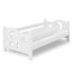 Otroška postelja MOON 80 x 160 cm, bela Posteljno dno: Brez posteljnega dna, Vzmetnica: Vzmetnica EASYSOFT 8 cm