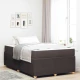 Vidaxl Konstrukcija postelje Drugo Temno rjava 120 x 190 cm blago