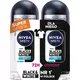 NIVEA MEN antiperspirant roll-on Black & White Invisible Fresh DUO 2x50 ml