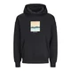 JACK & JONES Majica, črna