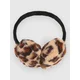 A.LAB Cheetah Print Earmuffs Beanie brown