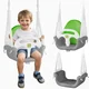 Ricokids 3-v-1 gugalnica v obliki vedra slona, siva in zelena