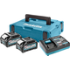 MAKITA Li-ion XGT 40V komplet 2 kos BL4040+1 kos DC40RA+1 kos Makpac 191J97-1