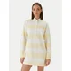 Calvin Klein Jeans Obleka  pastelno rumena / bela