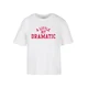 Womens T-shirt A Little Bit Dramatic - white
