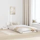 vidaXL Floor Bed Frame with Bedside Tables White 90x200cm Solid Wood