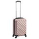 VIDAXL trdi potovalni ABS kovček, roza-zlat