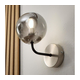 Brilagi - Zidna lampa MALIVA 1xE14/15W/230V mat hrom/zadimljeno staklo