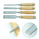 Set 4 lesenih dlet za rezbarjenje 300mm 6-24mm - SPARTA