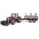 Bruder 2046 Farmer Massey Ferguson traktor z vleko