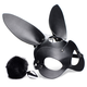 Tailz Bunny Tail Anal Plug and Mask Set Black