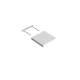 Polica sa skrivenim nosačem FS24/24BI 235x235mm bela Velano