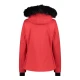 CMP WOMAN JACKET ZIP HOOD, ženska smučarska jakna, rdeča 34W4546F