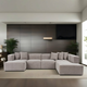 ATELIER DEL SOFA Ugaona garnitura More B (M5 M1 M1 M2 M3) Mocha