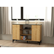 HANAH HOME Komoda Ebin Sapphire Oak Black