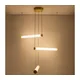 Zuma Line 1234 - LED prigušiva luster na sajli COMO LED/64W/230V 2700-6500K zlatna + daljinski upravljač