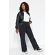 Trendyol Curve Anthracite Wide-Cut Jeans