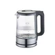 MAESTRO Električni stekleni grelnik vode ČRNE barve 1,7 l 2200 W | MR-053-BLACK
