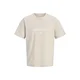 JACK & JONES Majica JORFREDERIKSBERG temno siva / bela